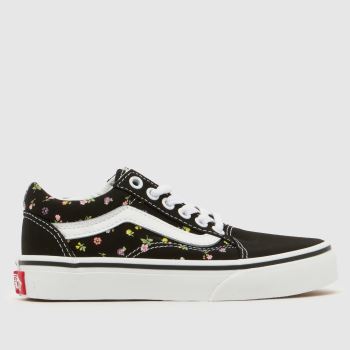 Vans Black Multi Old Skool Girls Junior