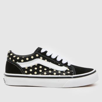 Vans Black Multi Old Skool Girls Junior