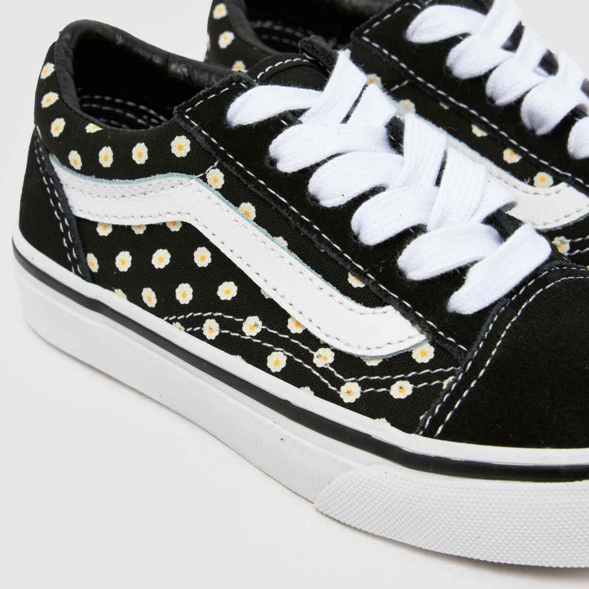 Vans Old Skool Girls Junior in Black Multi Vans Old Skool 4