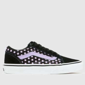Vans Black & Purple Old Skool Girls Junior