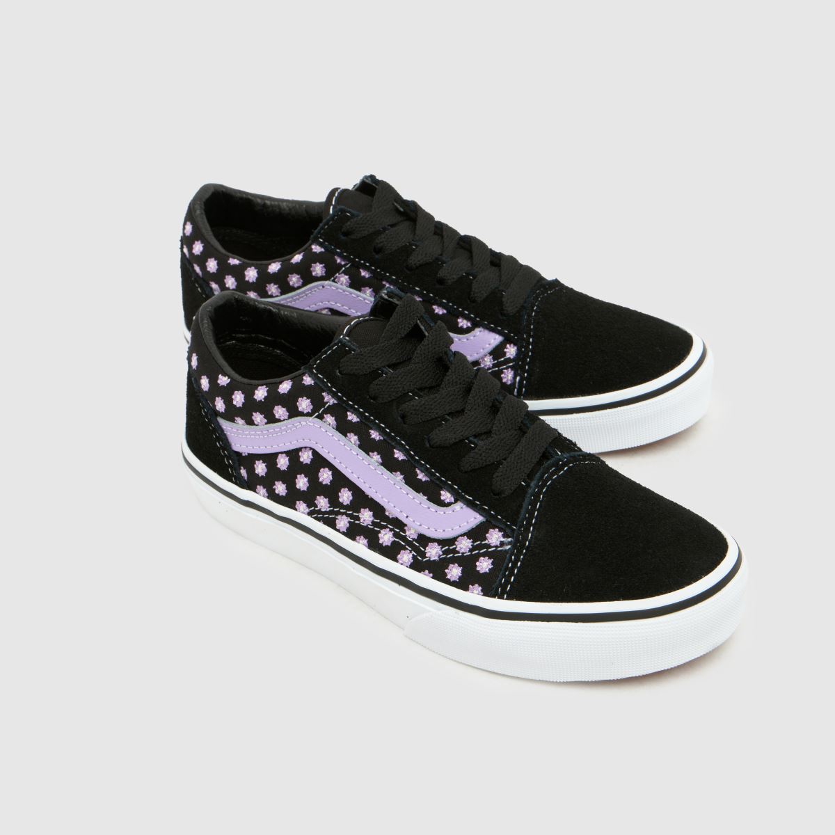 Vans Old Skool Girls Junior in Black & Purple Vans Old Skool 4