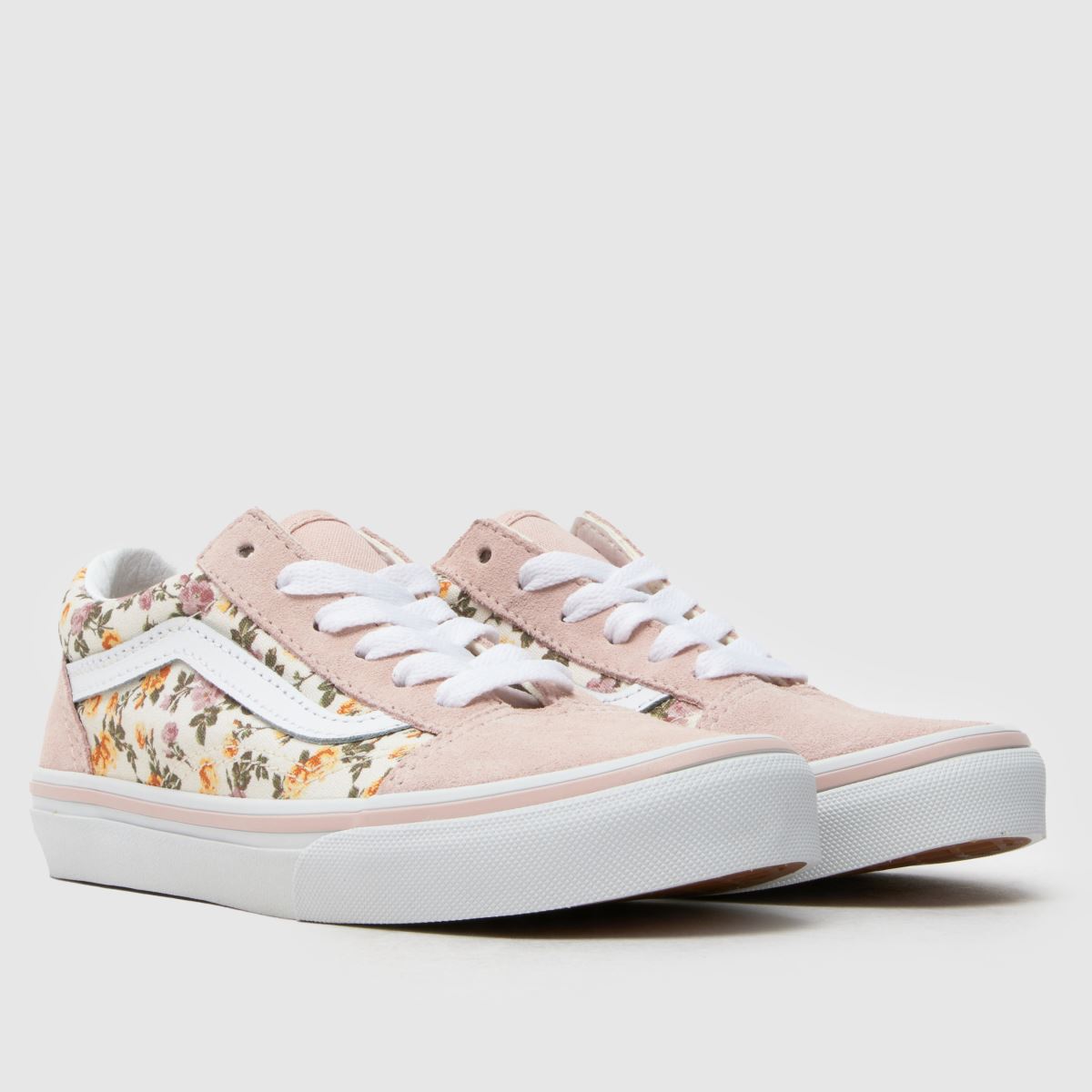Vans Old Skool Girls Junior in Pink Multi Vans Old Skool 1