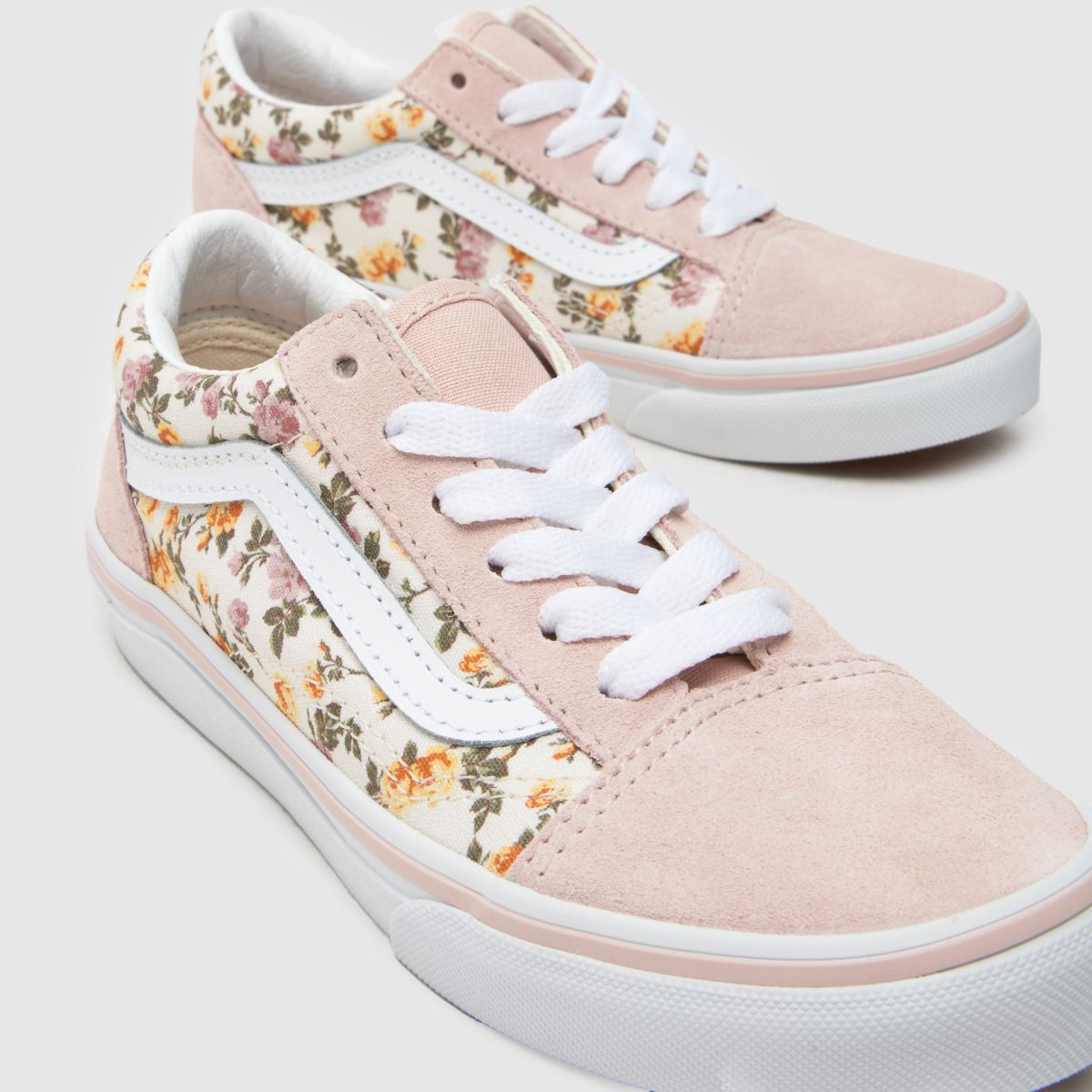 Vans Old Skool Girls Junior in Pink Multi Vans Old Skool 4