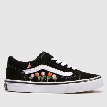 Vans Black Multi Old Skool Girls Junior