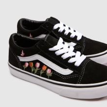 Vans Old Skool Girls Junior in Black Multi Vans Old Skool,3 of 4