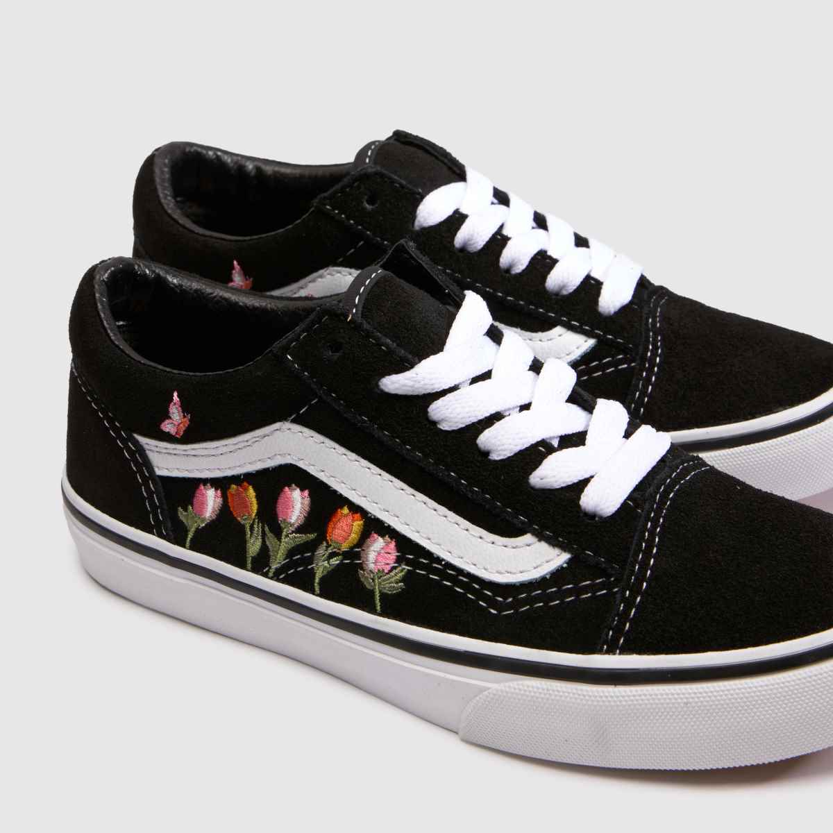 Vans Old Skool Girls Junior in Black Multi Vans Old Skool 4