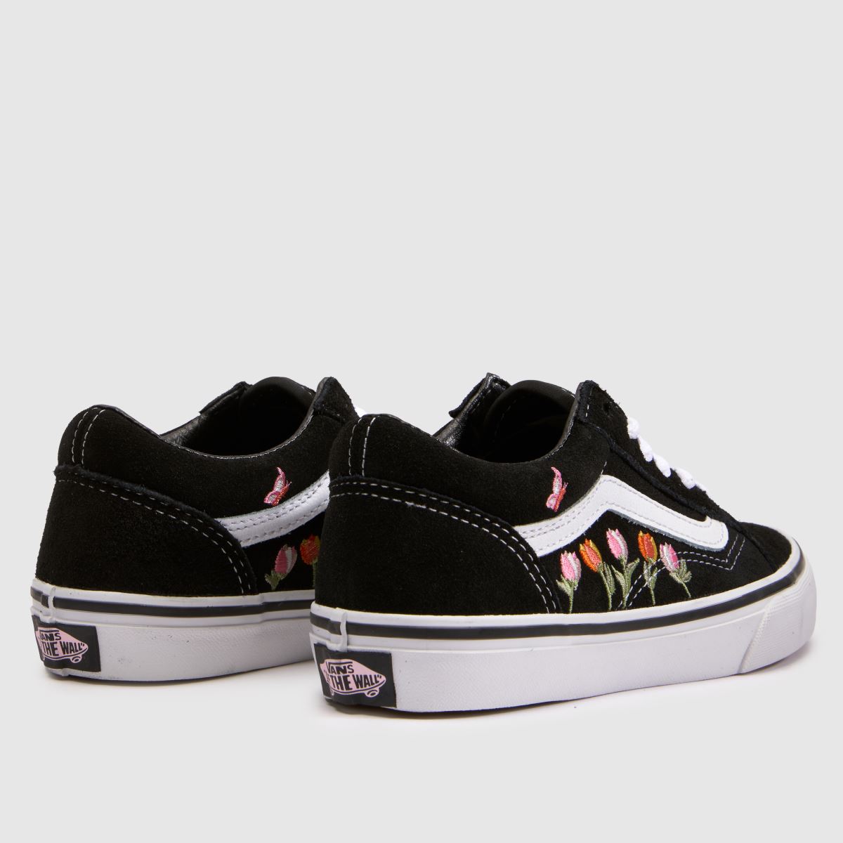 Vans Old Skool Girls Junior in Black Multi Vans Old Skool 7