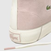 pink lacoste trainers