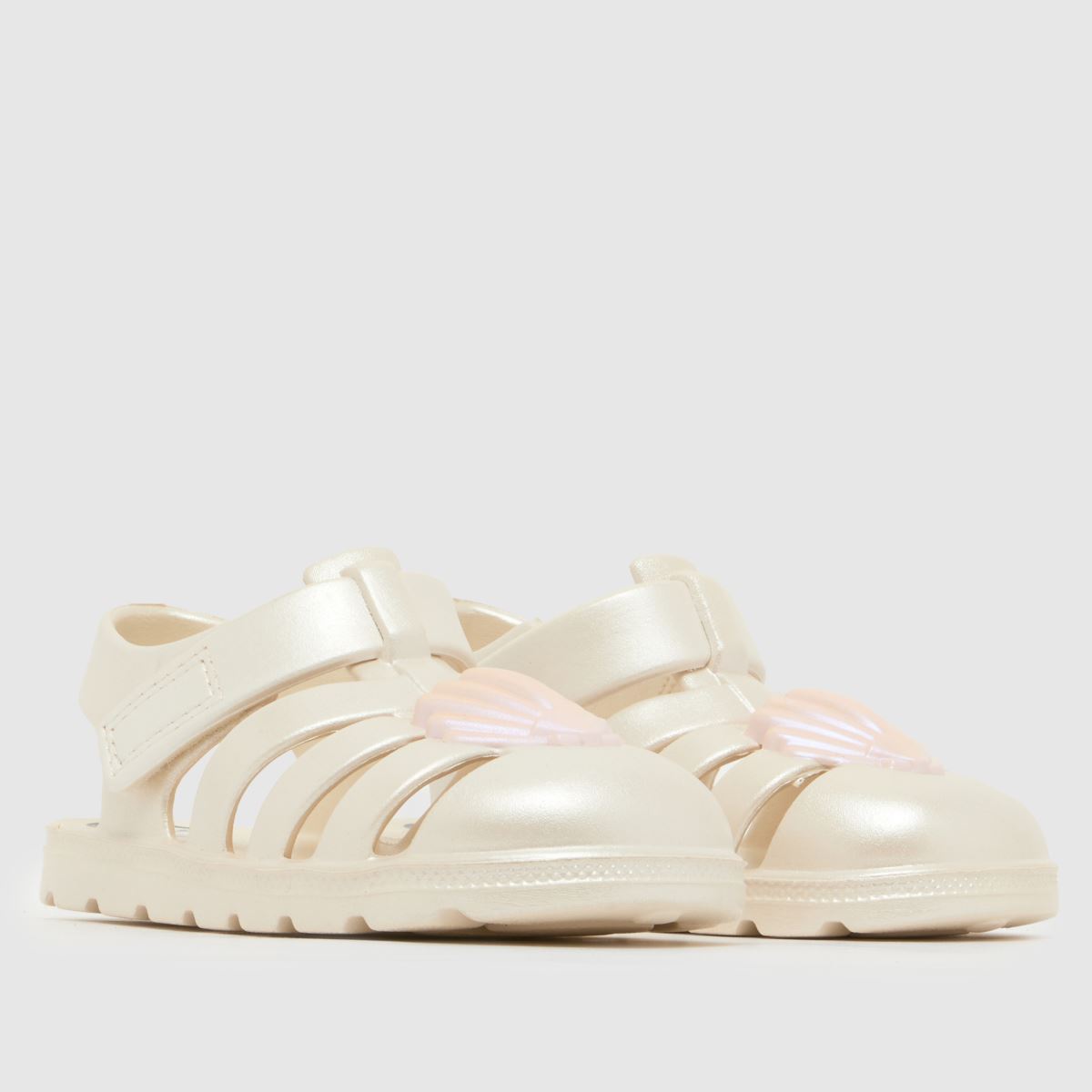 JUJU JELLIES Pearly Shell Cherub Girls Junior in Off-White JUJU JELLIES Pearly Shell Cherub 1