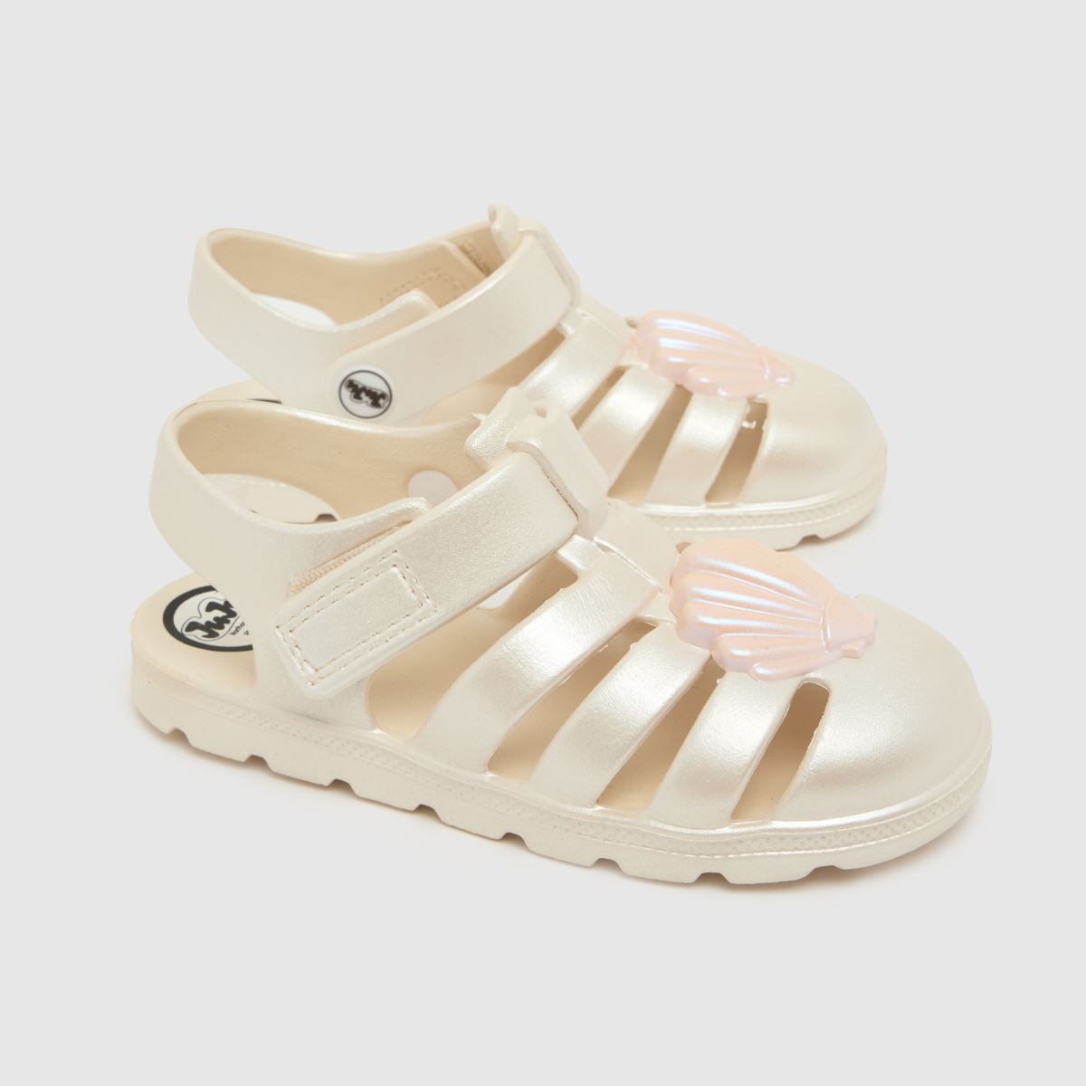 JUJU JELLIES Pearly Shell Cherub Girls Junior in Off-White JUJU JELLIES Pearly Shell Cherub 4