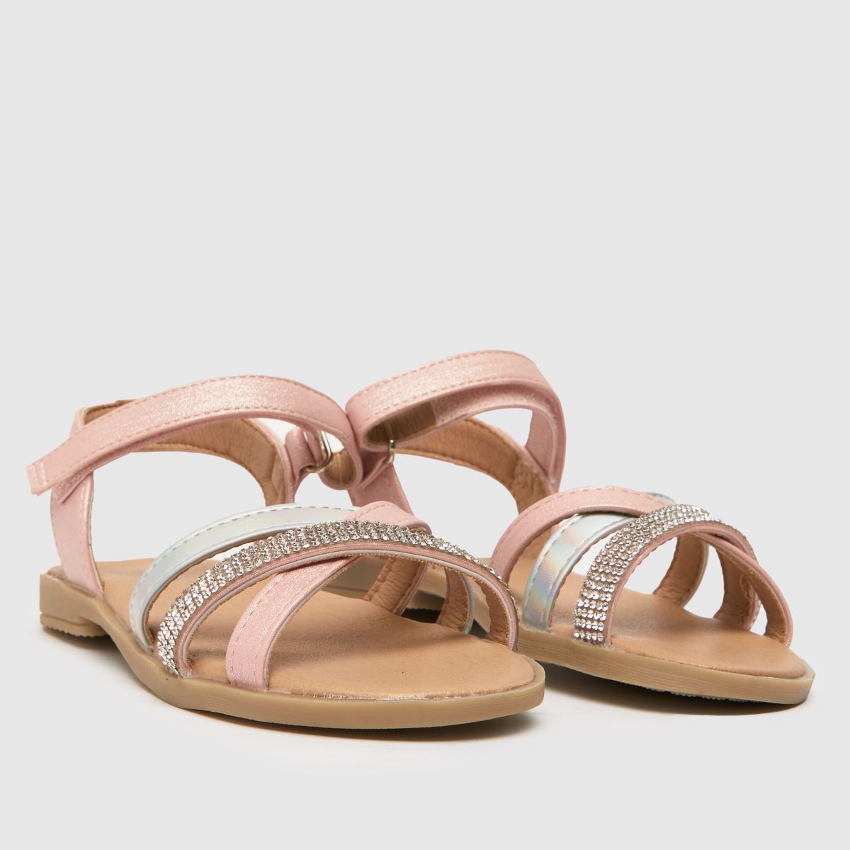 Kids Girls-junior Pale Pink schuh Tail Glitter Sandals | schuh