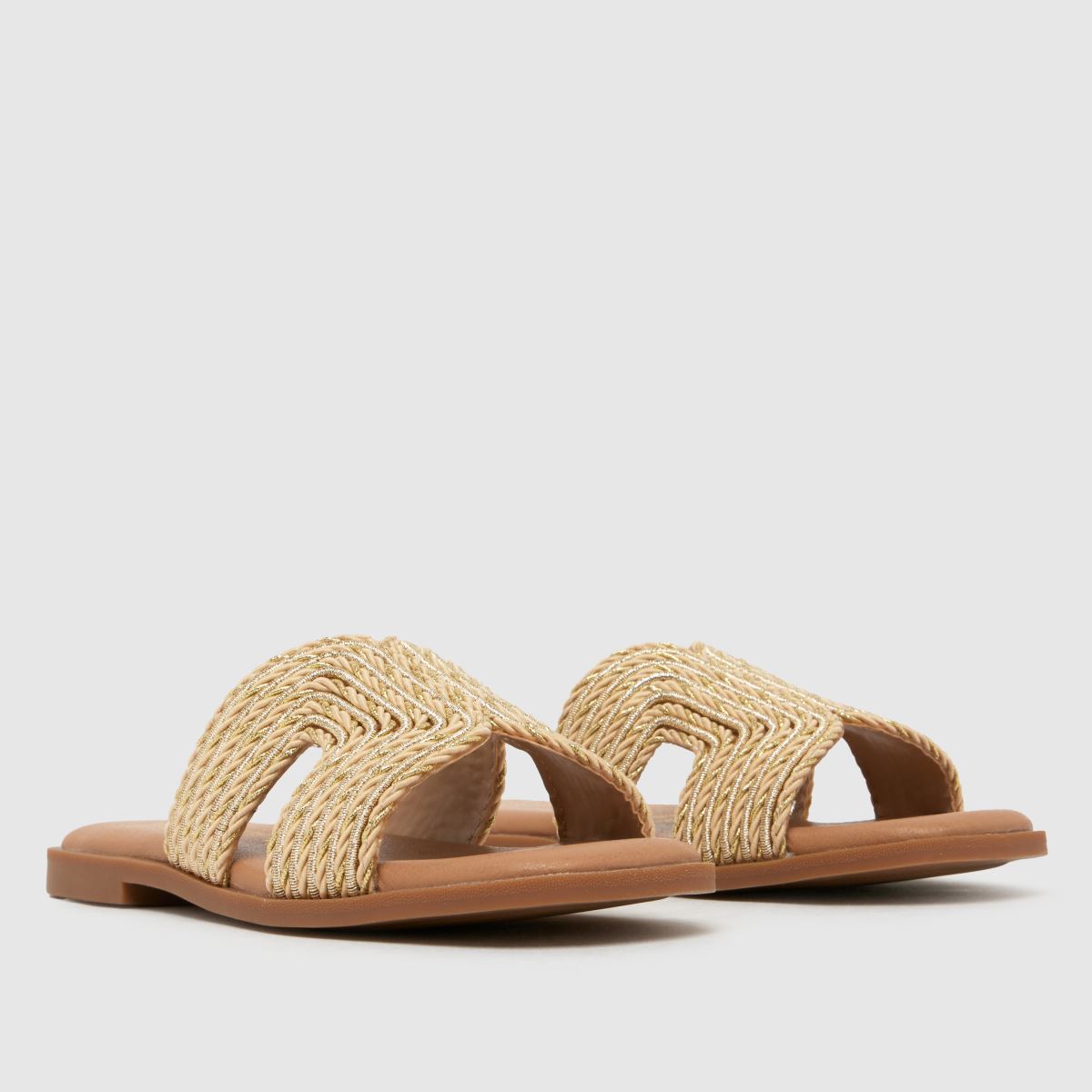 schuh Taken Mule Girls Junior in Gold schuh Taken Mule 1