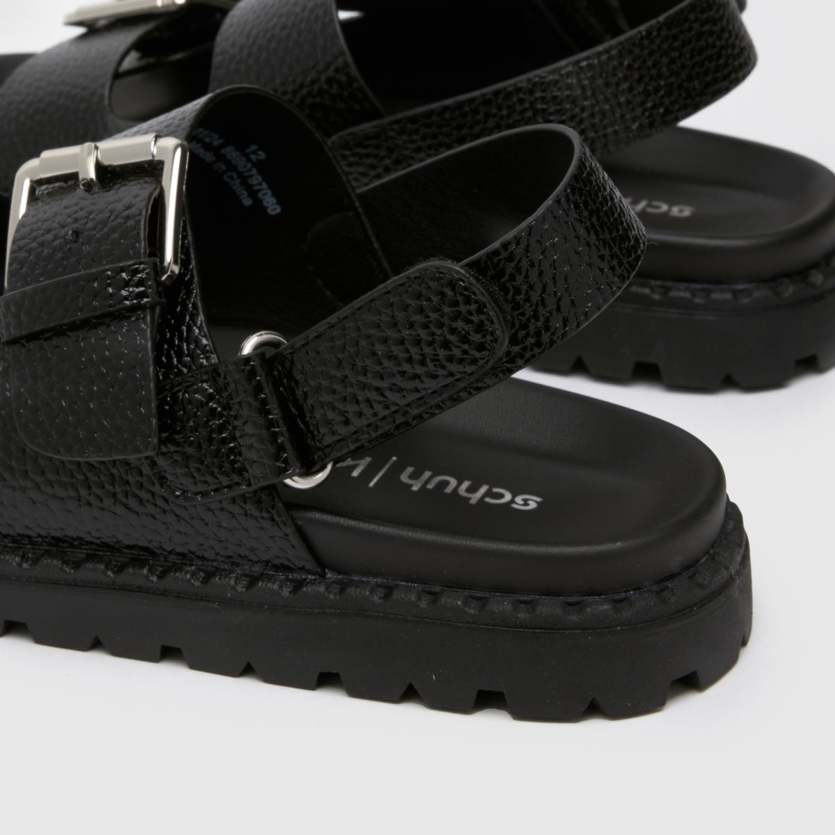 schuh Tyra Chunky Footbed Girls Junior in Black schuh Tyra Chunky Footbed 7