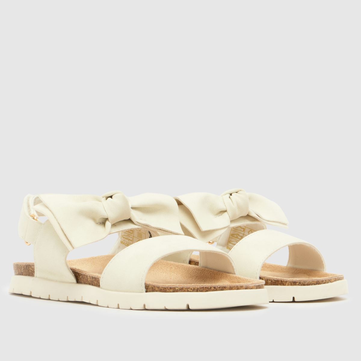 schuh Tartan Bow Girls Junior in Off-White schuh Tartan Bow 1