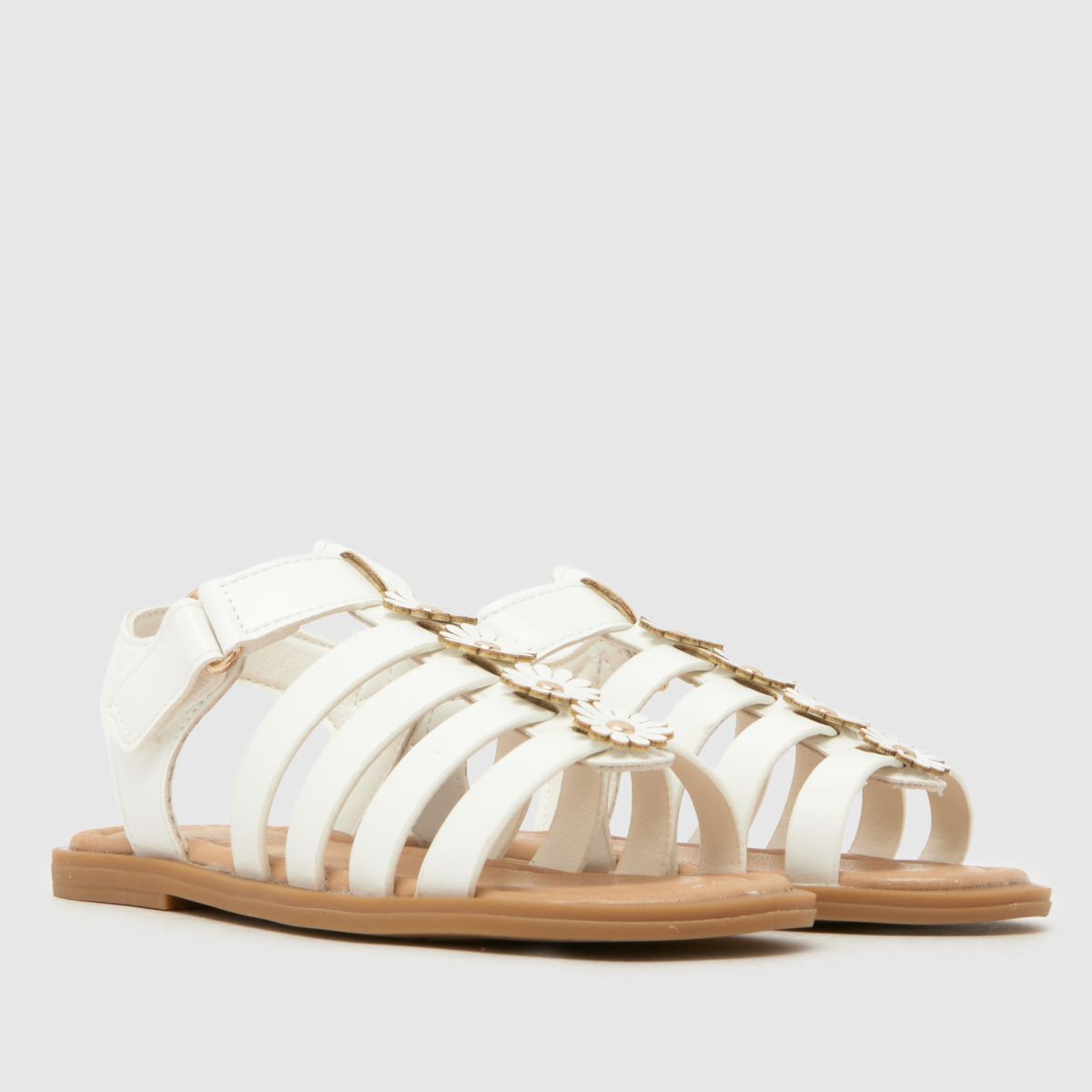 schuh Thistle Flower Girls Junior in White schuh Thistle Flower 1