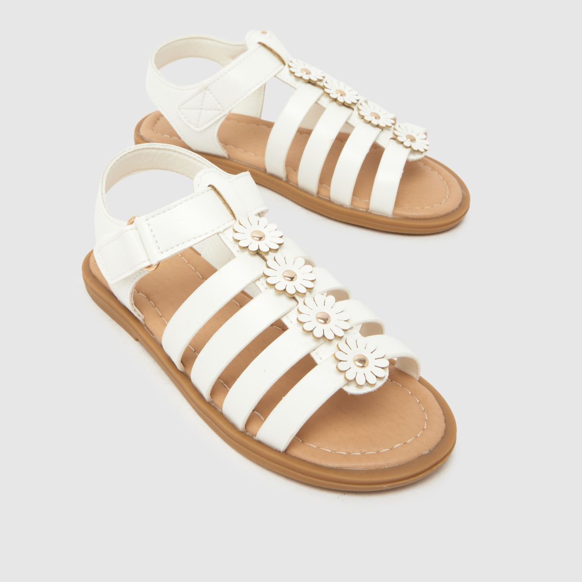 schuh Thistle Flower Girls Junior in White schuh Thistle Flower 4