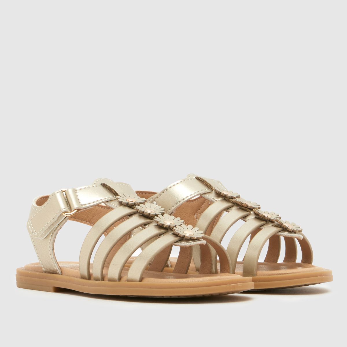 schuh Thistle Flower Girls Junior in Gold schuh Thistle Flower 1