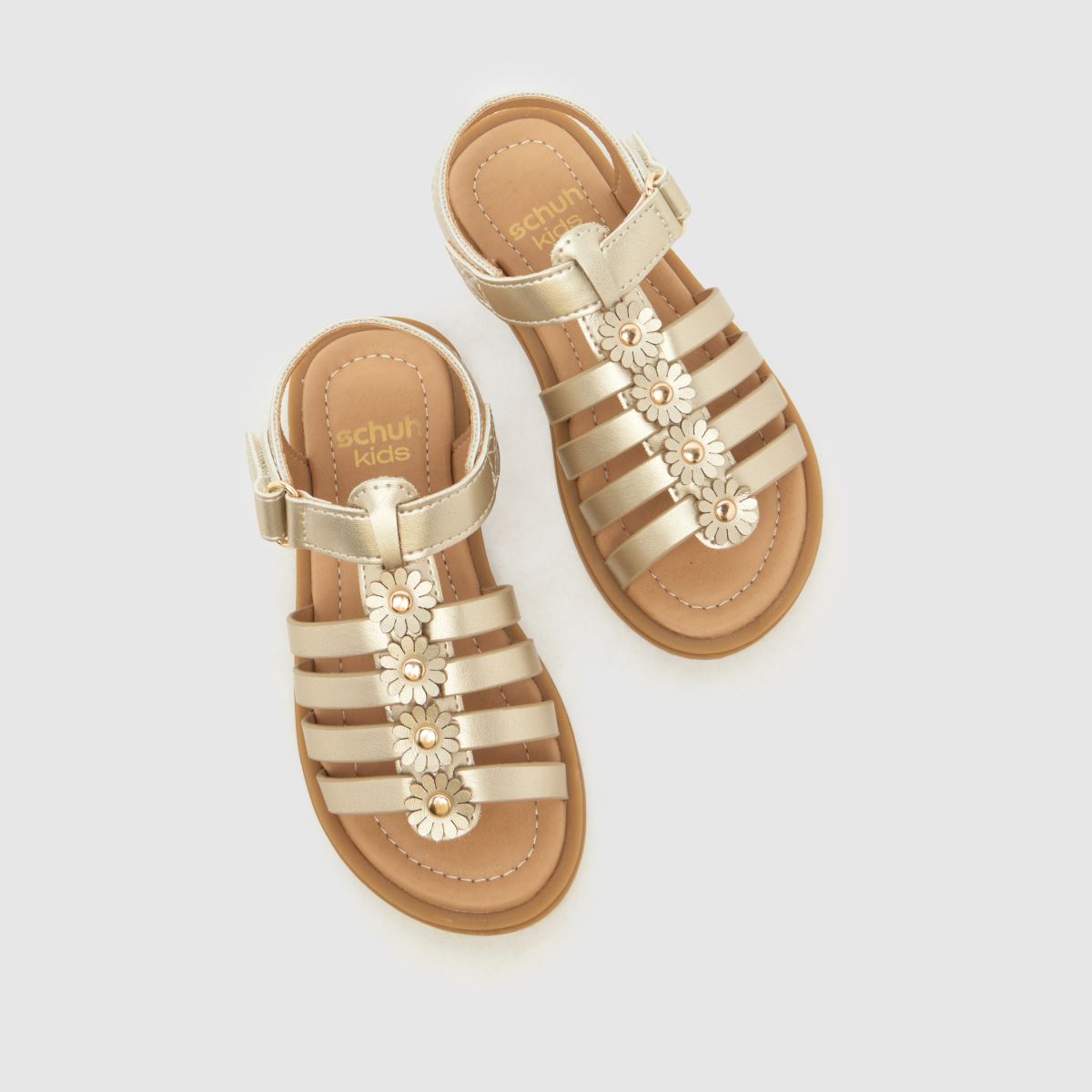 schuh Thistle Flower Girls Junior in Gold schuh Thistle Flower 4