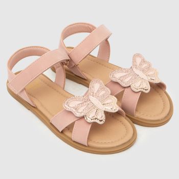 schuh Pale Pink Tropical Butterfly Girls Junior
