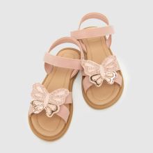 schuh Tropical Butterfly Girls Junior in Pale Pink schuh Tropical Butterfly,3 of 4