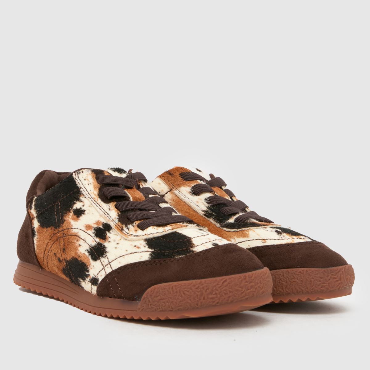 schuh Margot Leather Gum Sole Girls Junior in Beige & Brown schuh Margot Leather Gum Sole 1