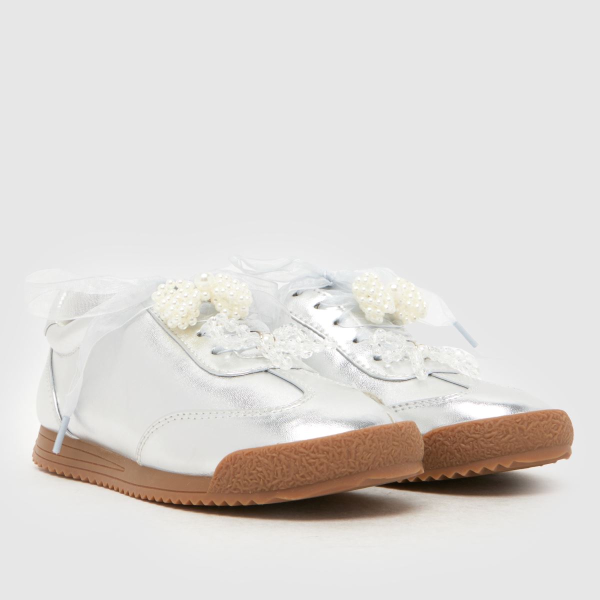 schuh Mitten Charm Girls Junior in Silver schuh Mitten Charm 1