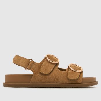 schuh Tan Twist Footbed Girls Junior