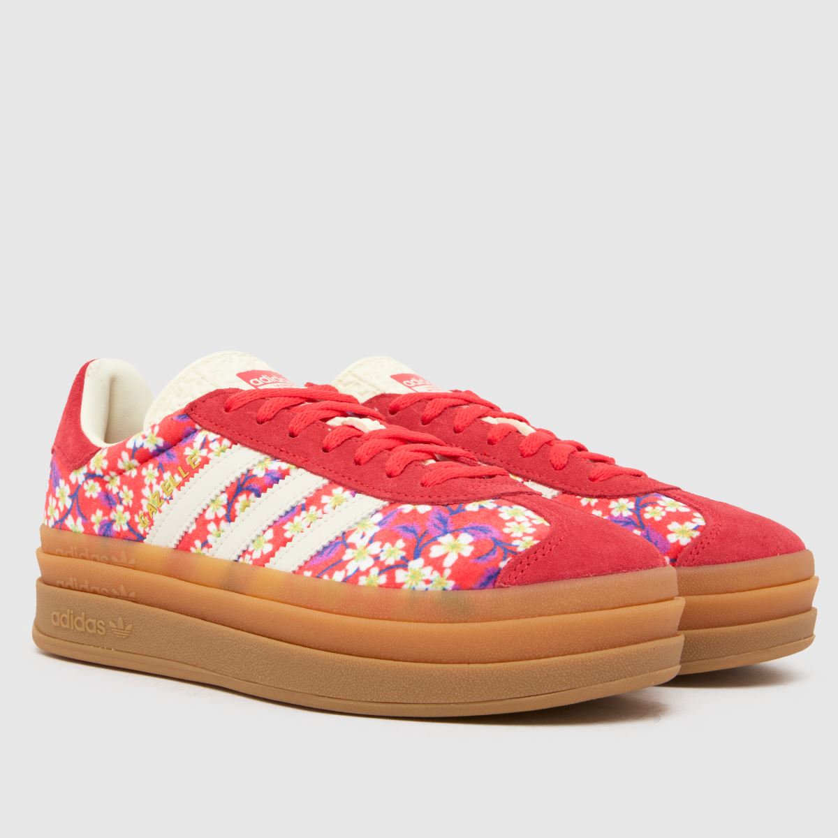 adidas x Liberty Gazelle Bold Girls Youth in Red adidas x Liberty Gazelle Bold 1