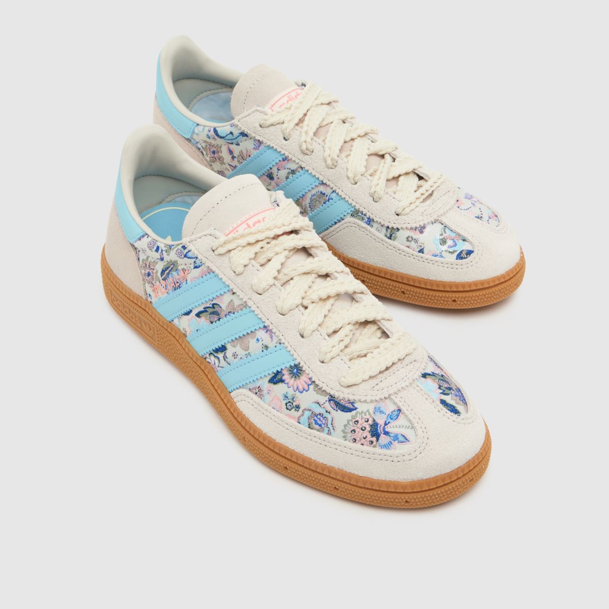adidas X Liberty Handball Spezial Girls Youth in Off-White Multi adidas X Liberty Handball Spezial 4