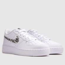 Nike Air Force 1 Girls Youth in White Multi Nike Air Force 1,2 of 4