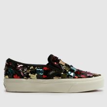 Vans Slip On Girls Youth in Black Multi Vans Slip On,1 of 4