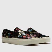 Vans Slip On Girls Youth in Black Multi Vans Slip On,2 of 4