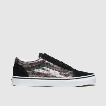 vans black & brown old skool trainers youth vans black & brown old skool trainers youth
