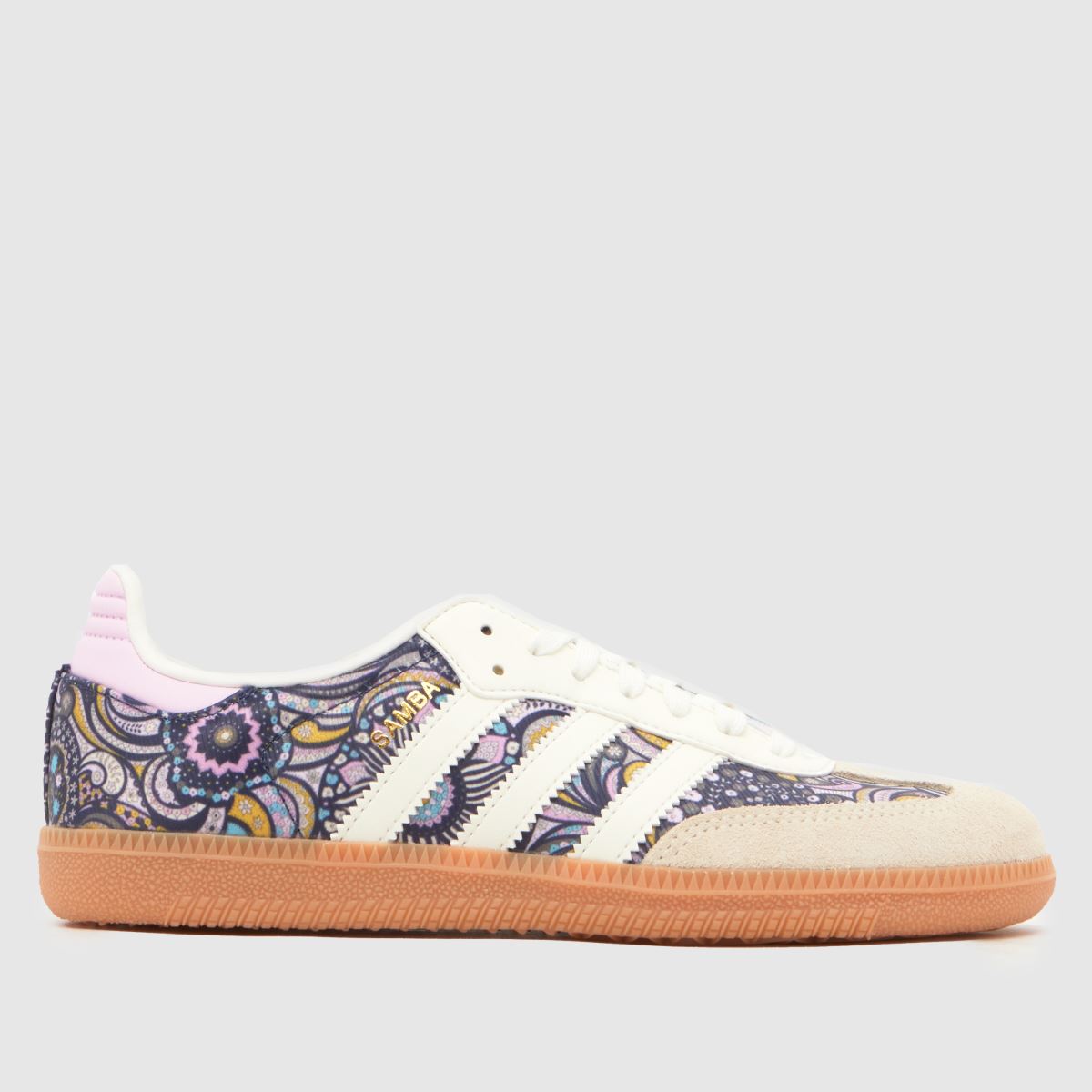 adidas Beige Multi Samba OG x Liberty Girls Youth Trainers
