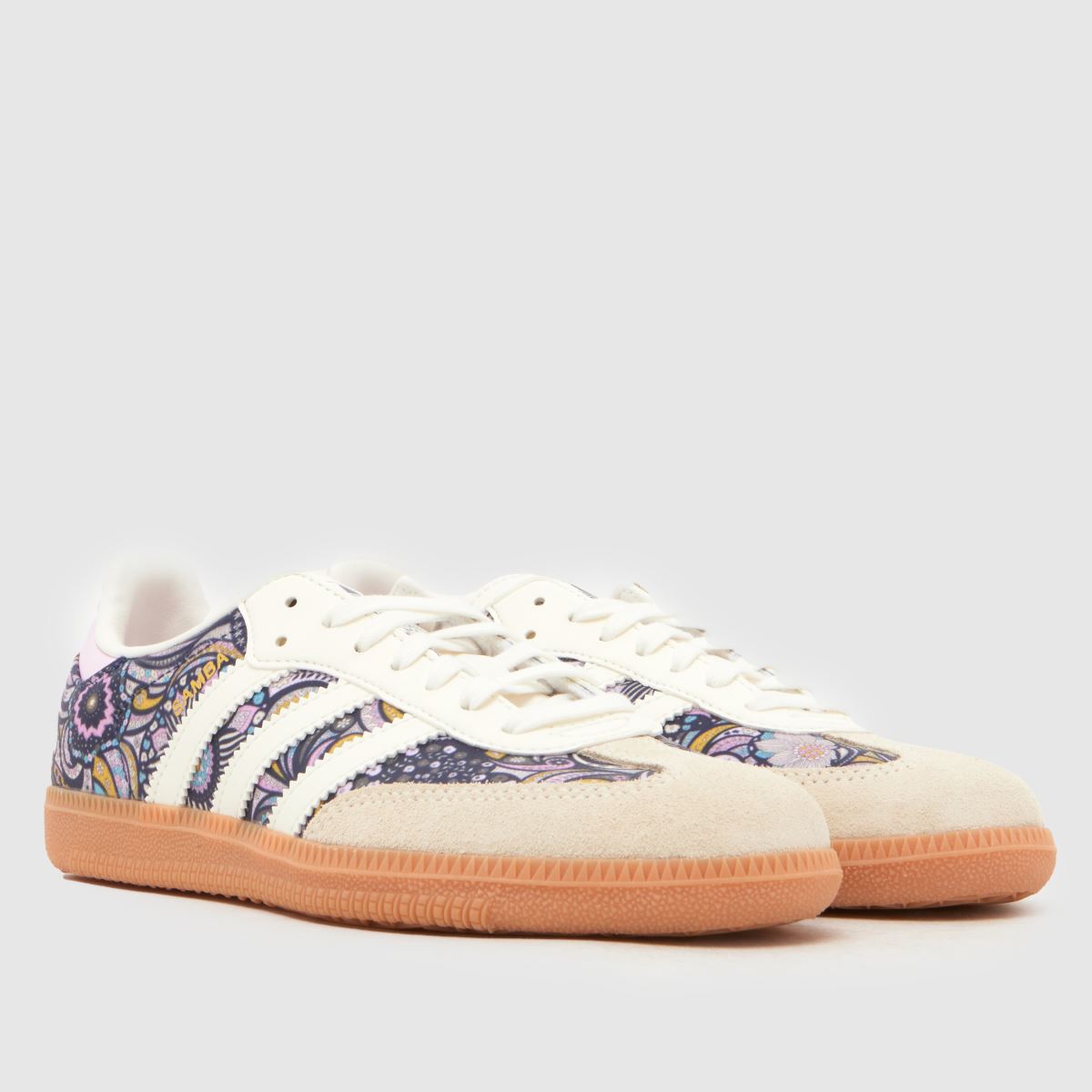 adidas Samba OG x Liberty Girls Youth in Beige Multi adidas Samba OG x Liberty 1
