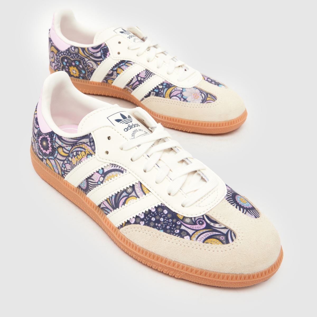 adidas Samba OG x Liberty Girls Youth in Beige Multi adidas Samba OG x Liberty 4
