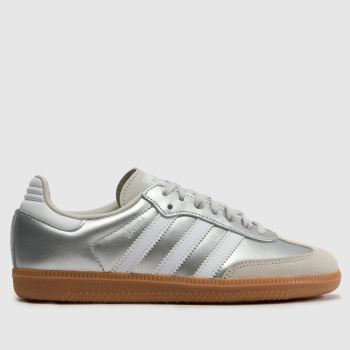 adidas Silver Samba OG Girls Youth