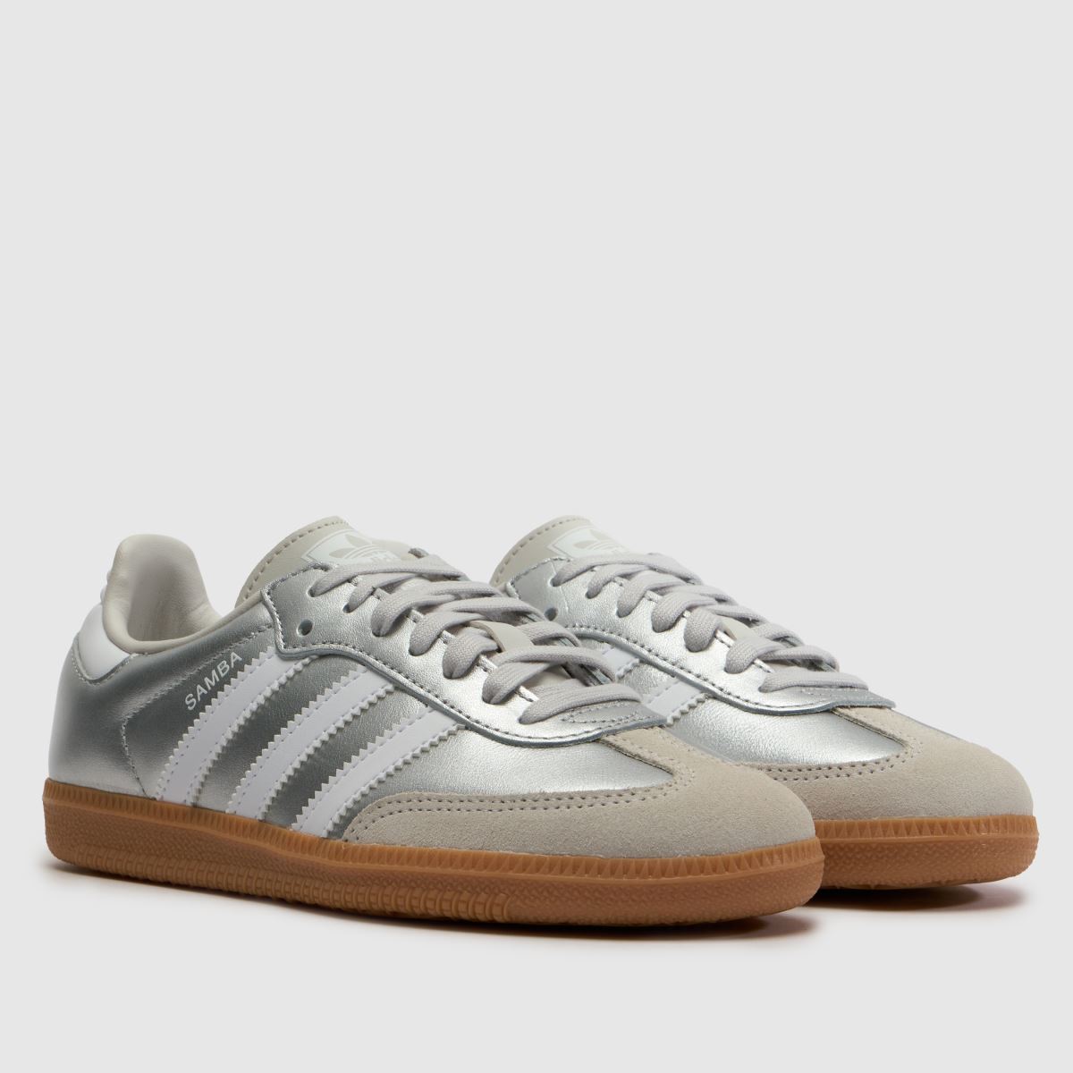 adidas Samba OG Girls Youth in Silver adidas Samba OG 1