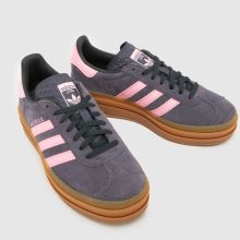adidas Gazelle Bold Girls Youth in Grey adidas Gazelle Bold,3 of 4