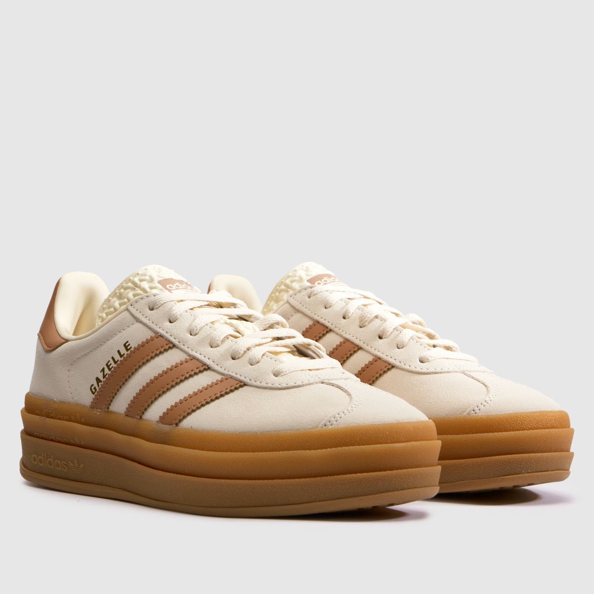 adidas Gazelle Bold Girls Youth in Off-White Multi adidas Gazelle Bold 1