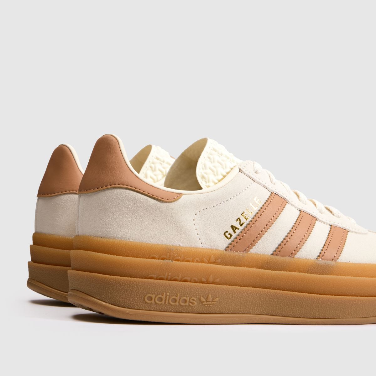 adidas Gazelle Bold Girls Youth in Off-White Multi adidas Gazelle Bold 4