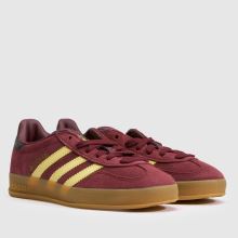 adidas Gazelle Indoor Girls Youth in Burgundy adidas Gazelle Indoor,2 of 4