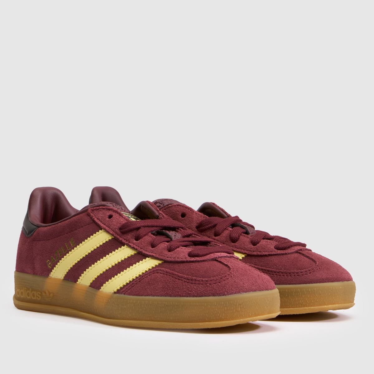 adidas Gazelle Indoor Girls Youth in Burgundy adidas Gazelle Indoor 1