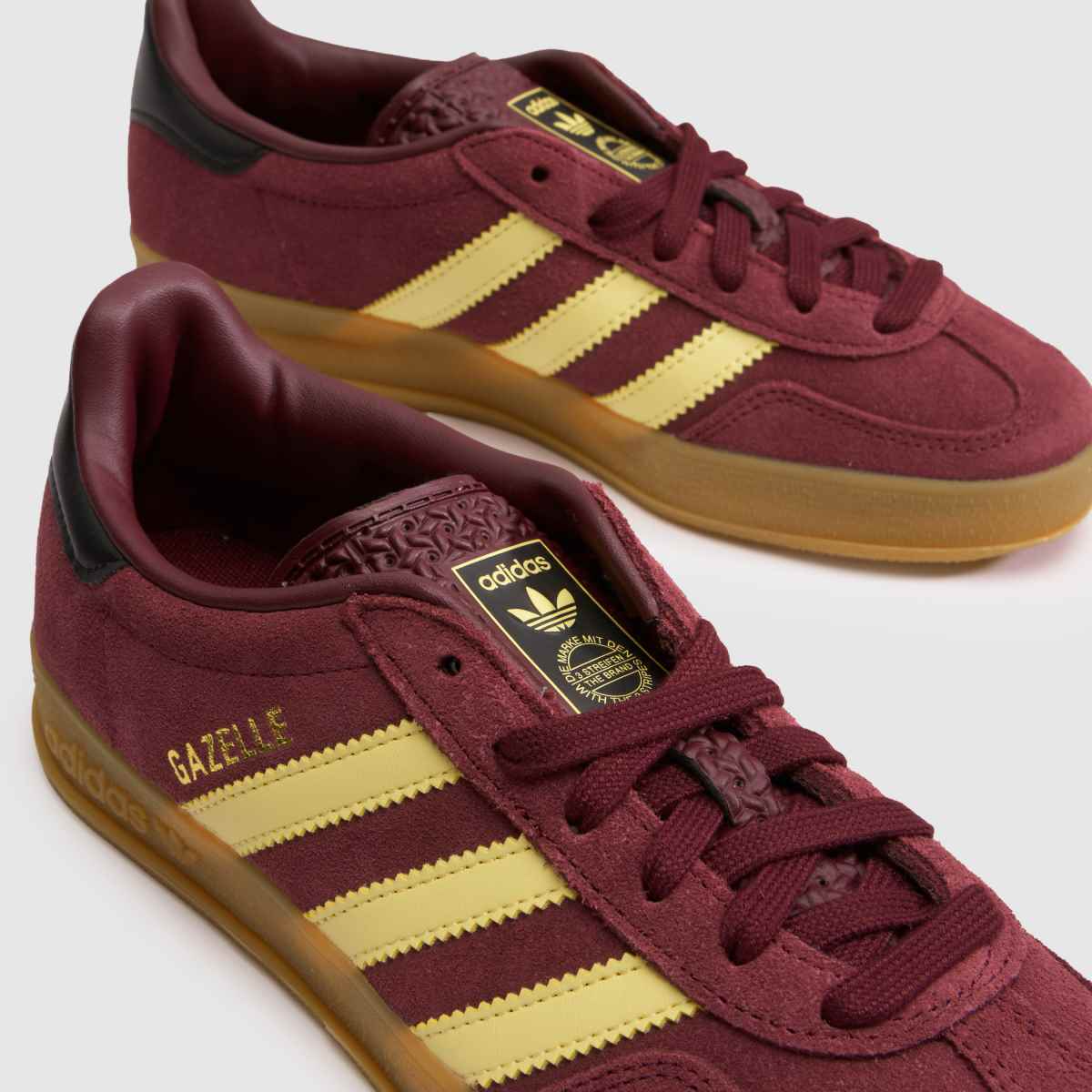 adidas Gazelle Indoor Girls Youth in Burgundy adidas Gazelle Indoor 4