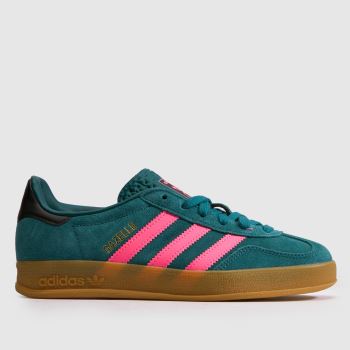 adidas Green Multi Gazelle Indoor Girls Youth
