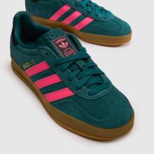 adidas Gazelle Indoor Girls Youth in Green Multi adidas Gazelle Indoor,3 of 4