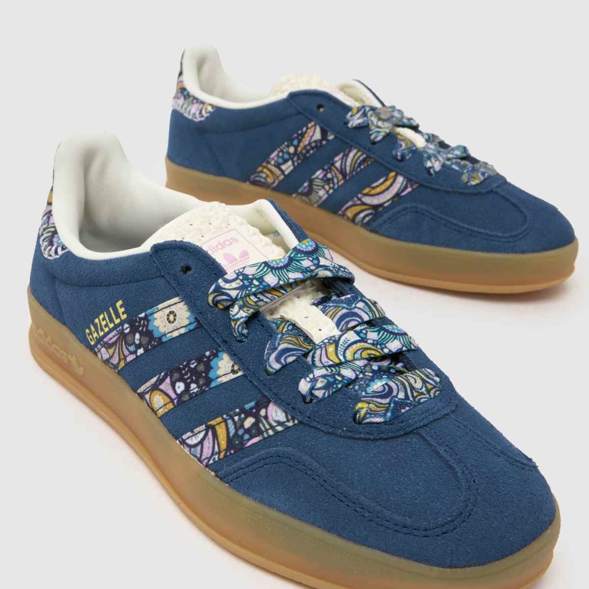 adidas Gazelle Indoor X Liberty Girls Youth in Navy adidas Gazelle Indoor X Liberty 4