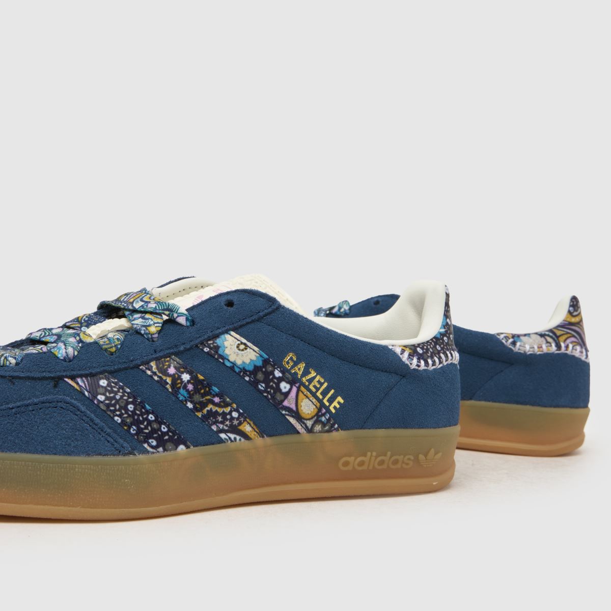 adidas Gazelle Indoor X Liberty Girls Youth in Navy adidas Gazelle Indoor X Liberty 7