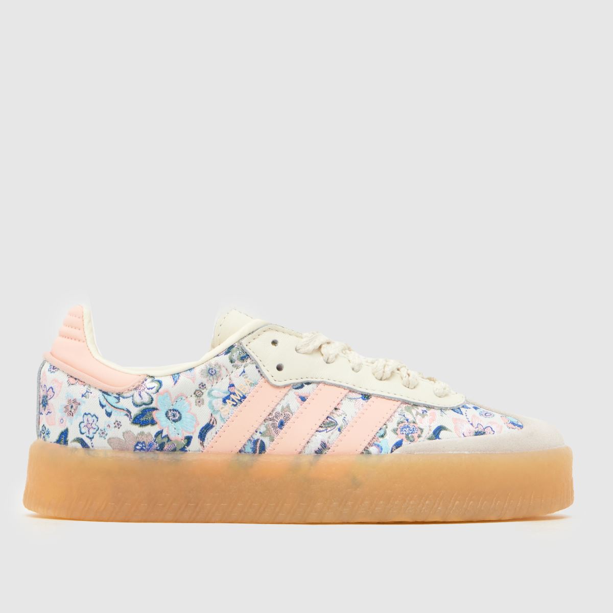 Image of adidas Print X Liberty Sambae OG Girls Youth Trainers