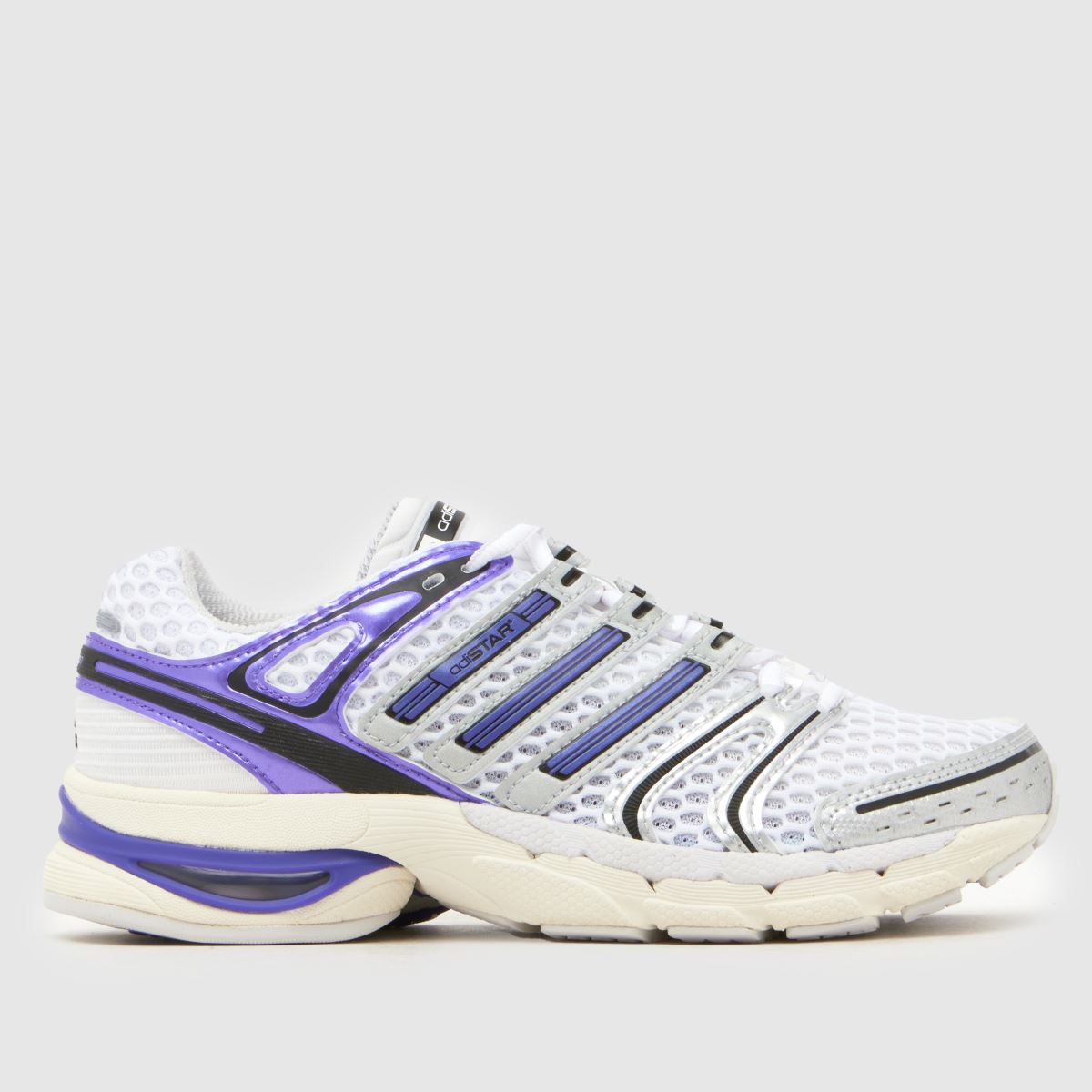 Image of adidas White Multi Adistar Control 5 Girls Youth Trainers